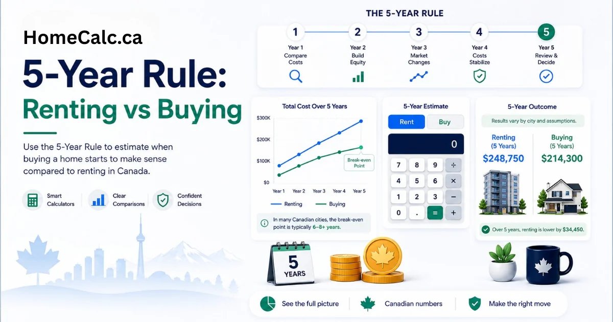 The 5-Year Rule: When Does Buying Finally Beat Renting in Canada?