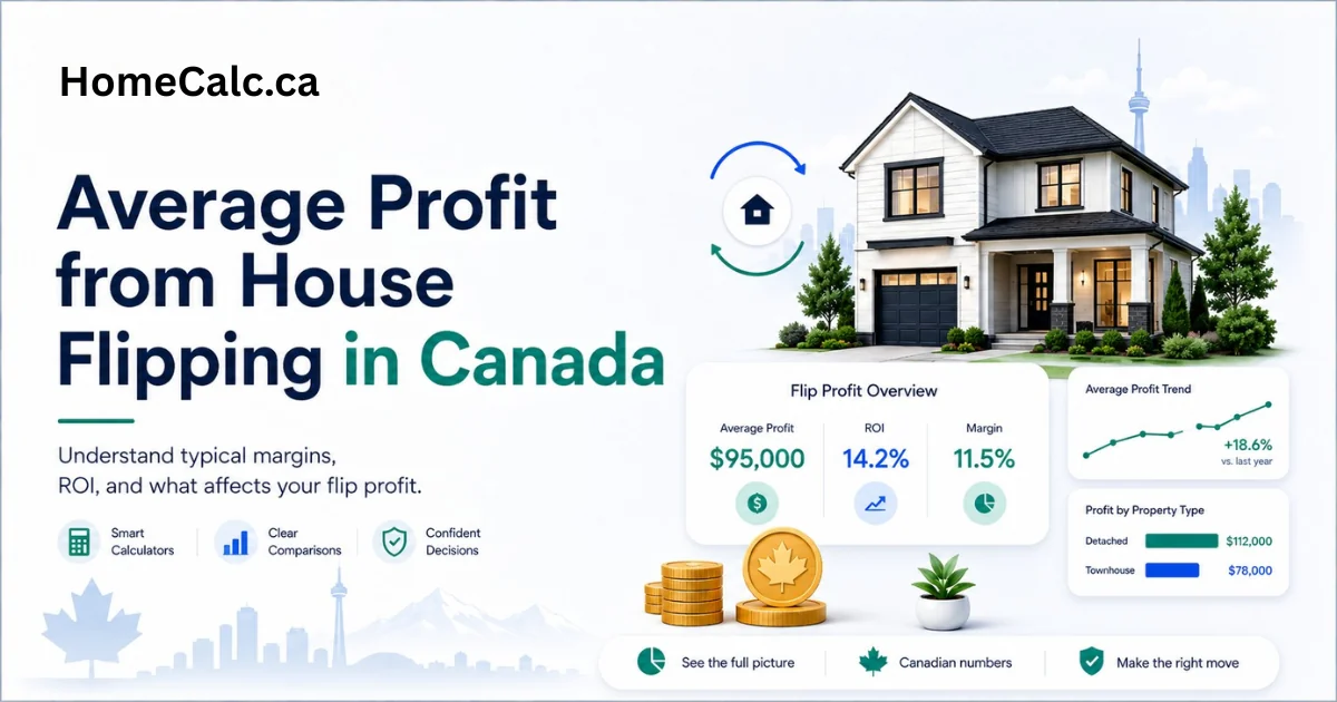 Average Profit Flipping a House in Canada: Real 2026 Numbers