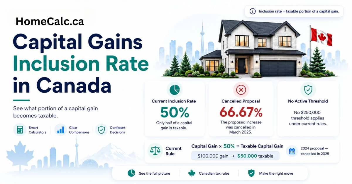 Canadian capital gains inclusion rate explained