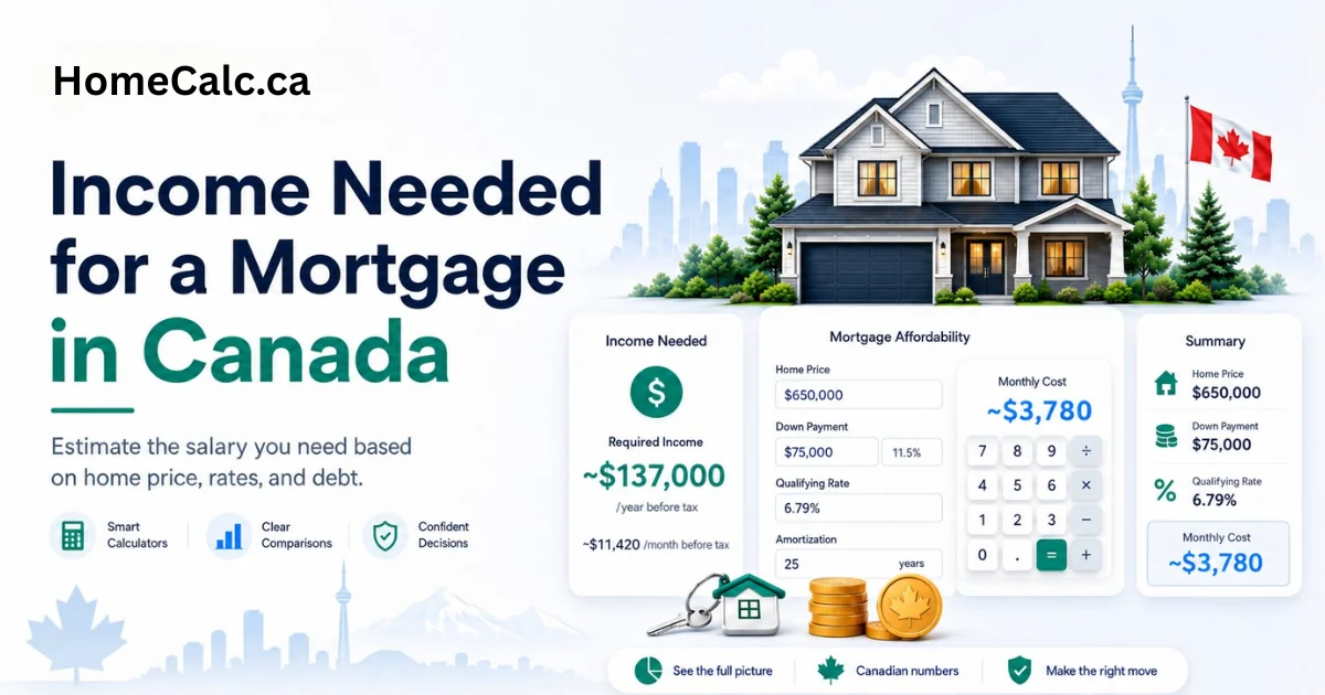 Income Needed for a Mortgage in Canada (2026)