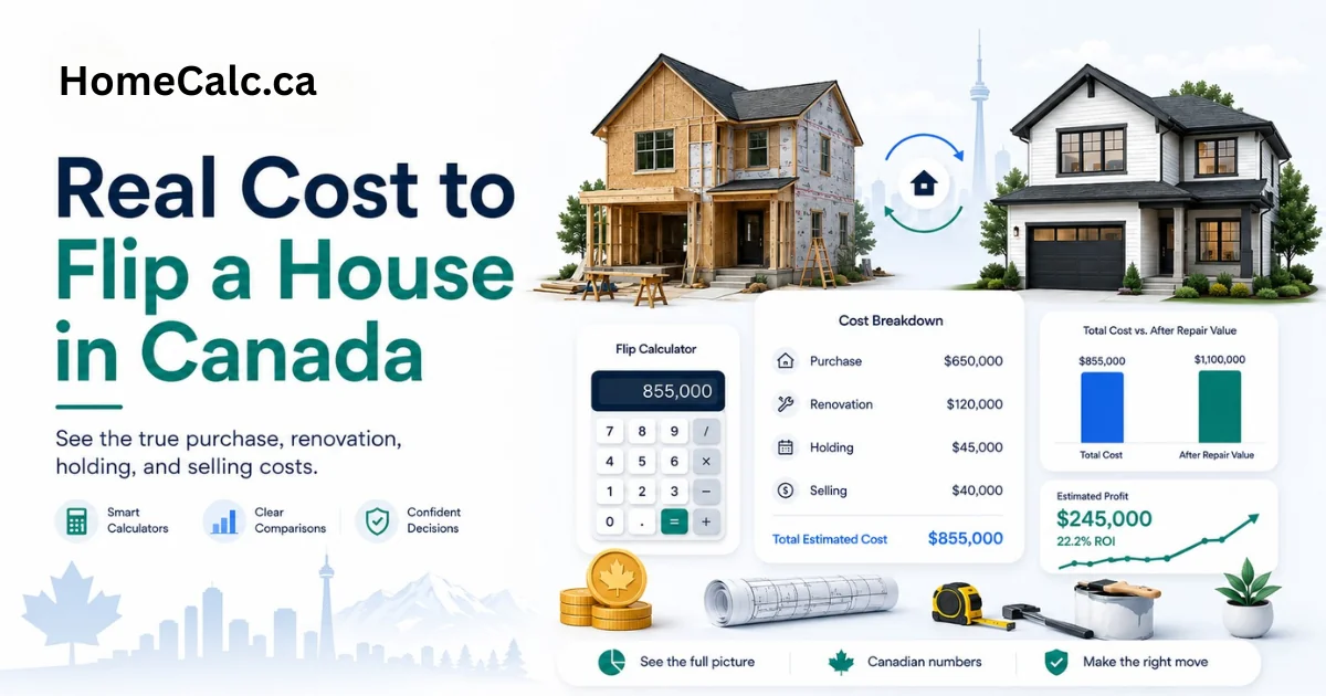 Real Cost to Flip a House in Canada (2026)