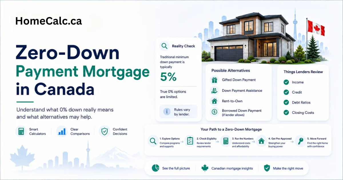 0 Down Payment Mortgages in Canada: How Flex-Down Works